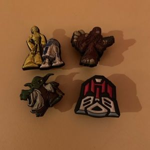 Crocs Jibbitz-Star Wars set of 4- gently used-Hard to find pieces.